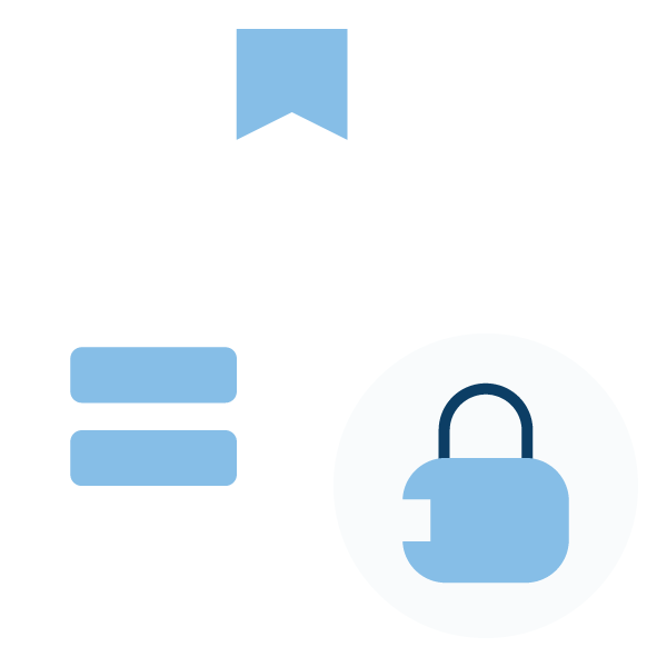 card with lock icon